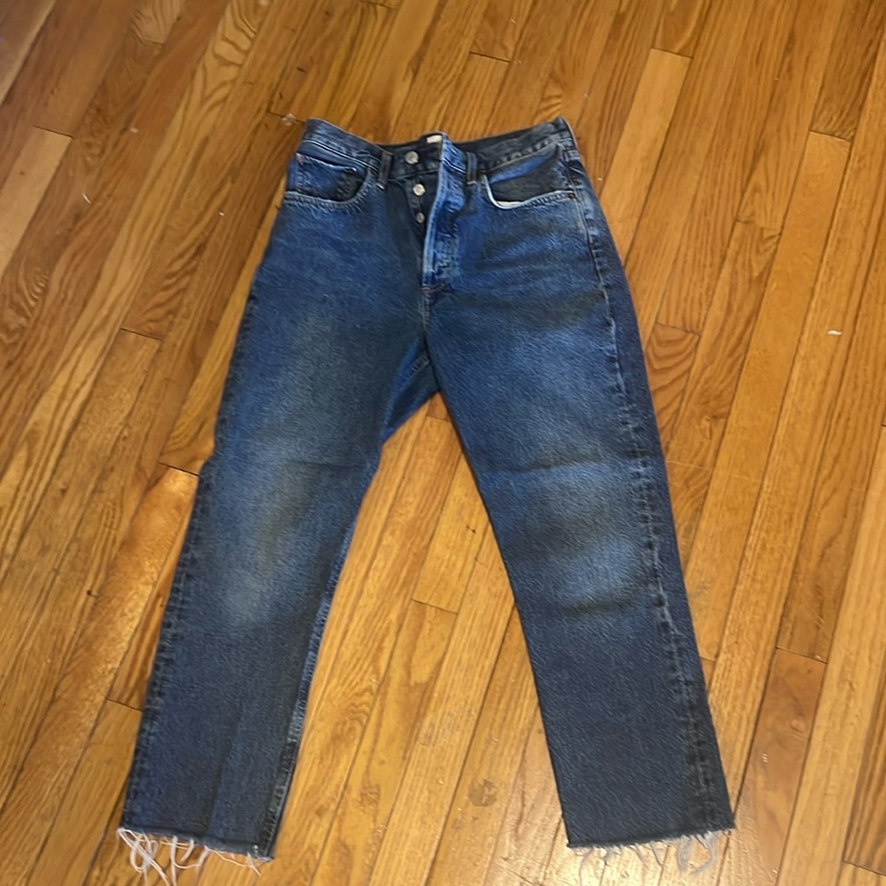 Agolde rough hem crops size 28